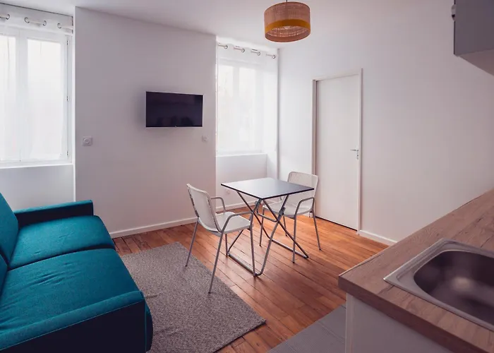 Large Studio Lumineux Et Neuf, Parking Gratuit